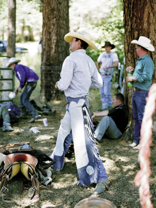 A contestant at the 2008 Silver Buckle Rodeo in Taylorsville, California.