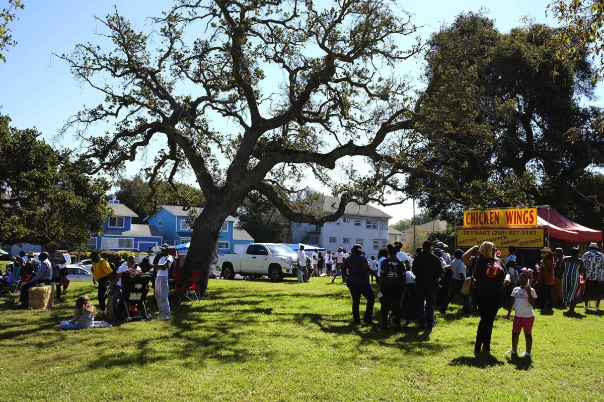 Every year on the first weekend in October the Black Cowboy Association, hosts the Black Cowboy Parade, in De Femery Park in Oakland, California.