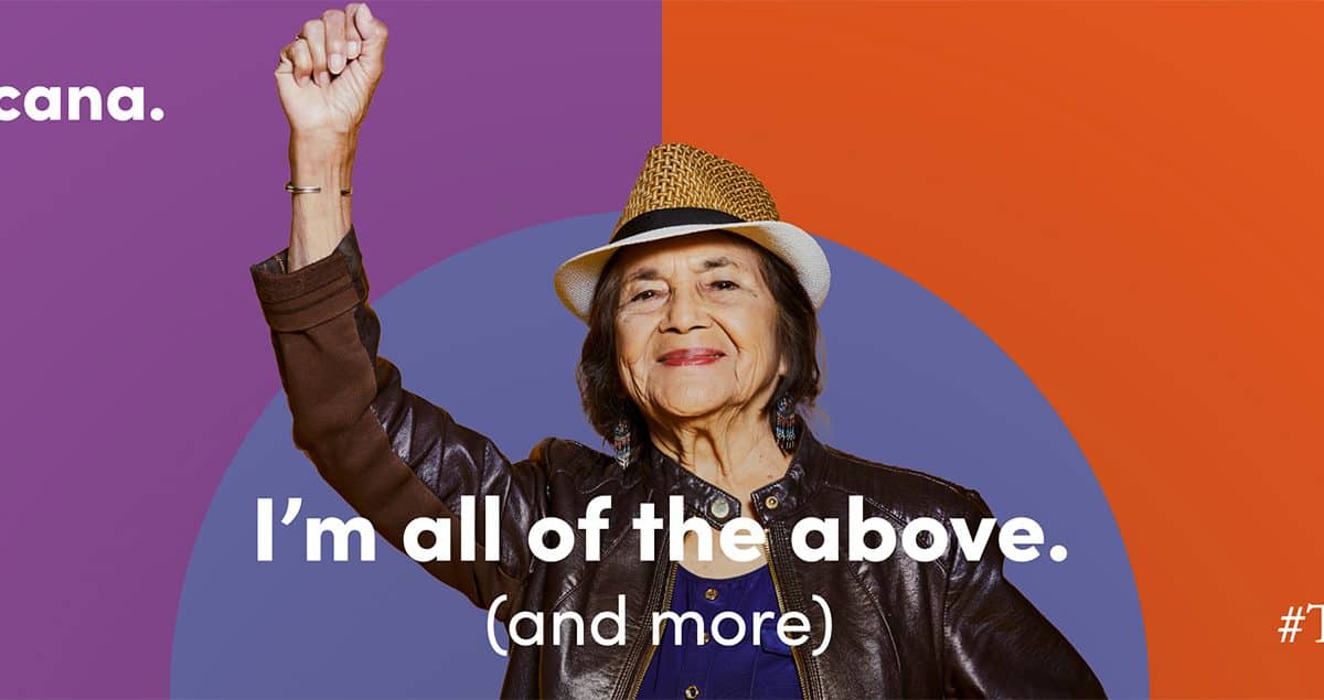 Activist Dolores Huerta for California Endowment.